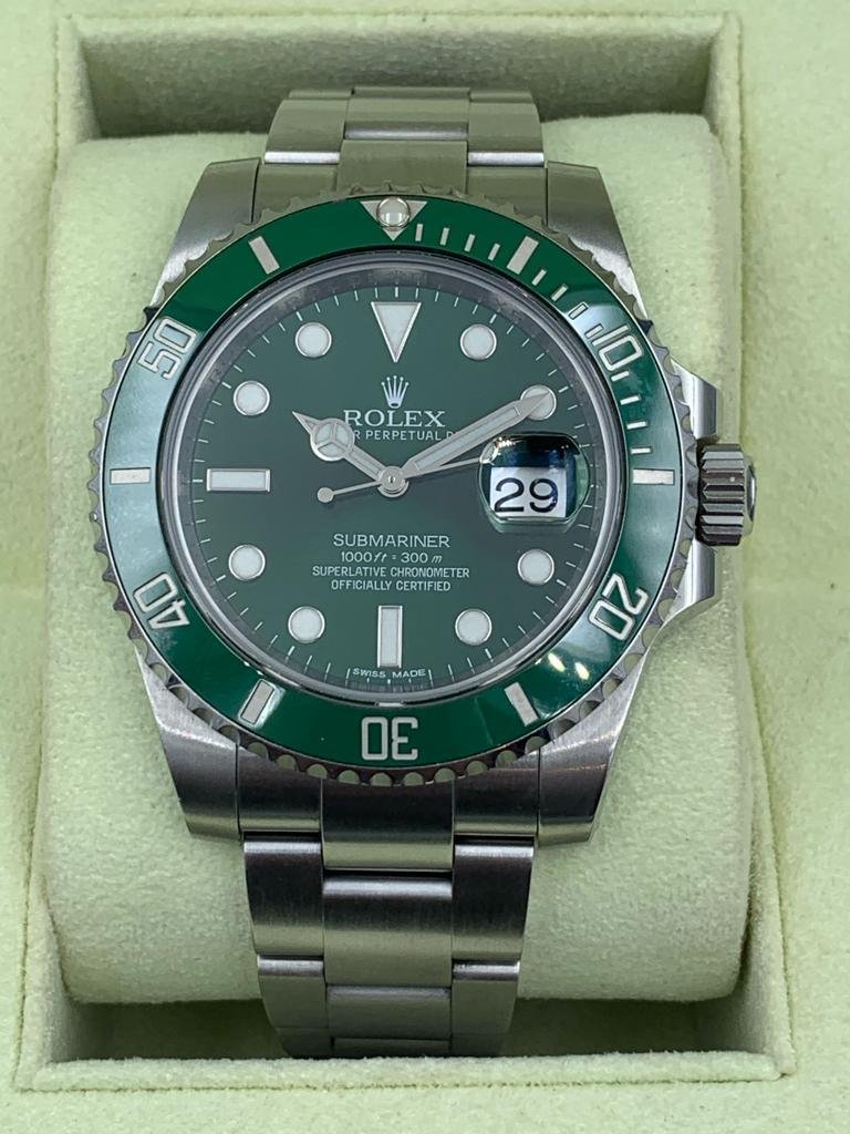 ROLEX 116610LV HULK 2016 2018 2019 Dekairos